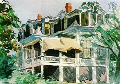 Das Mansardendach Edward Hopper